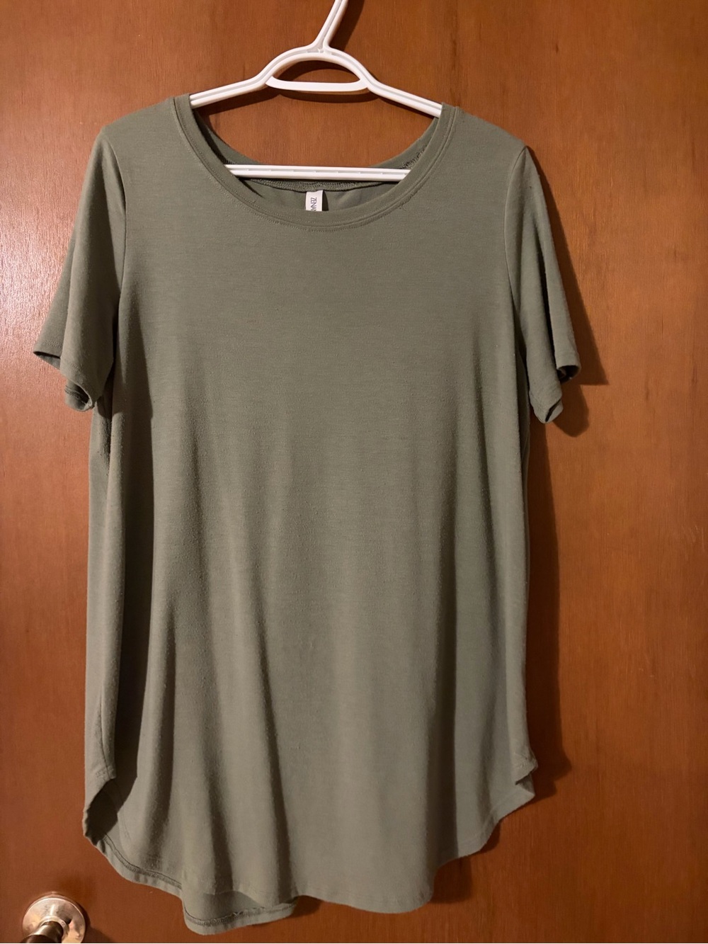 Zenana Outfitters Olive Green Short Sleeve Tunic Tee